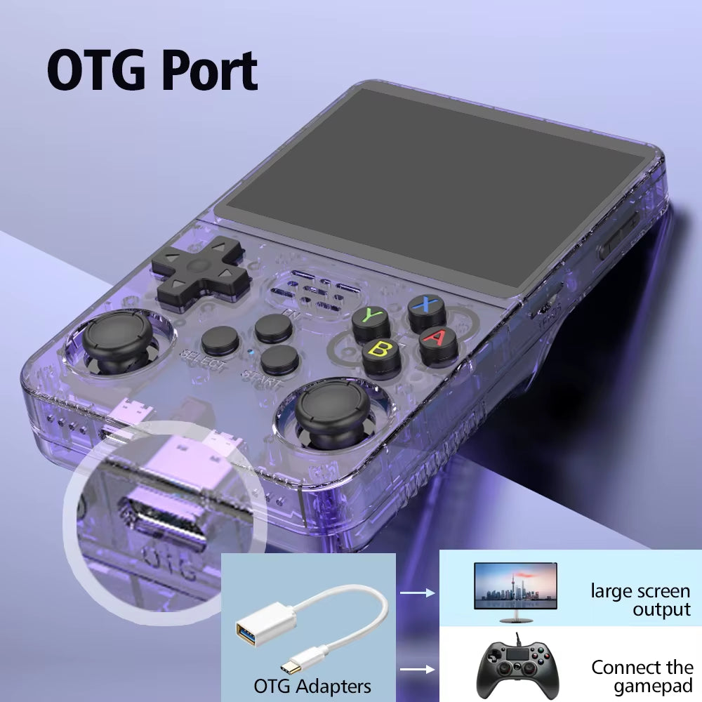 Dropshipping 3.5 Inch IPS Screen R36S Consola De Juegos De Mano Retro Handheld Game Console Portable Pocket Video Player